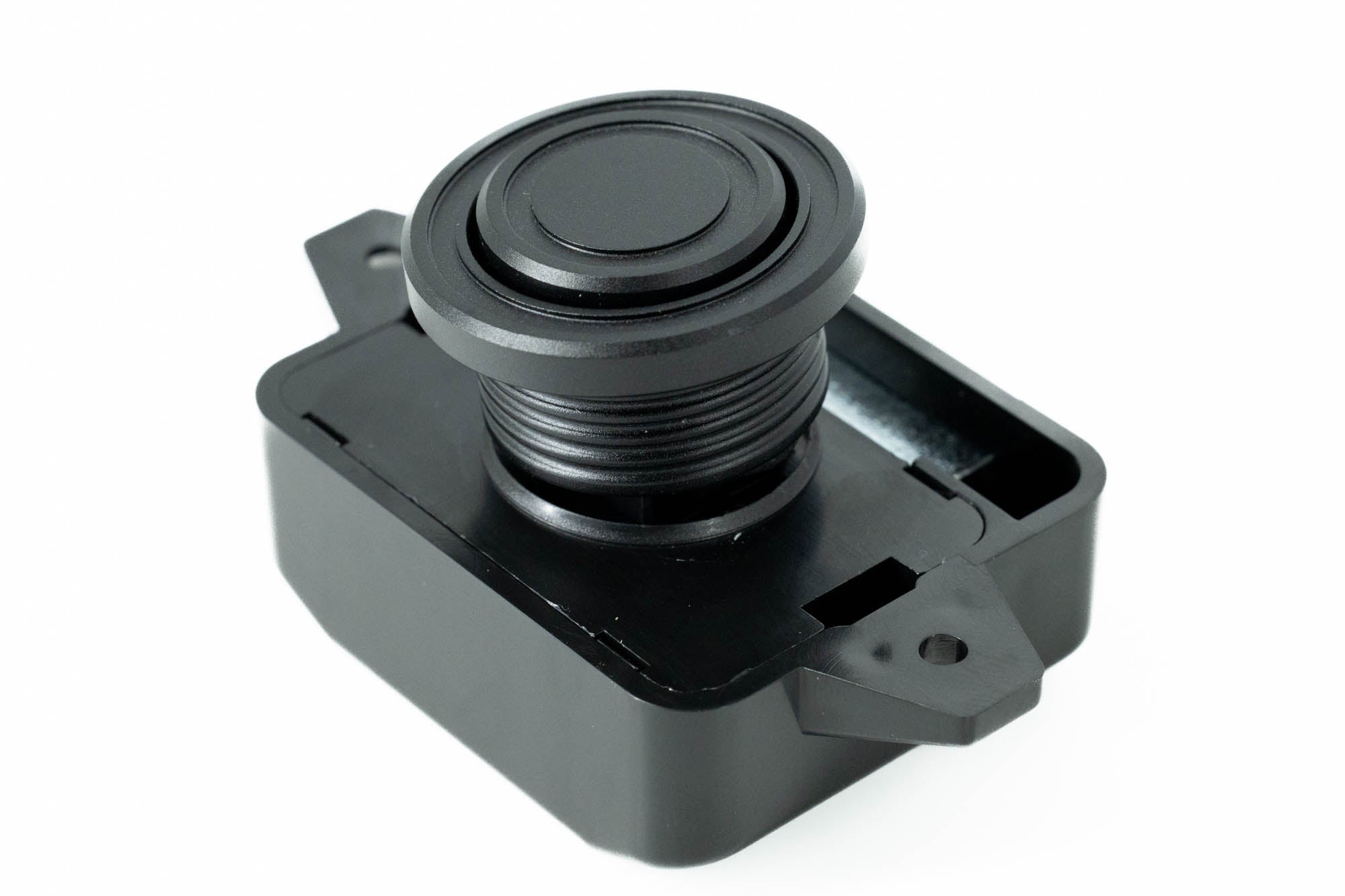 Black Aluminium Push Button Cabinet Latch
