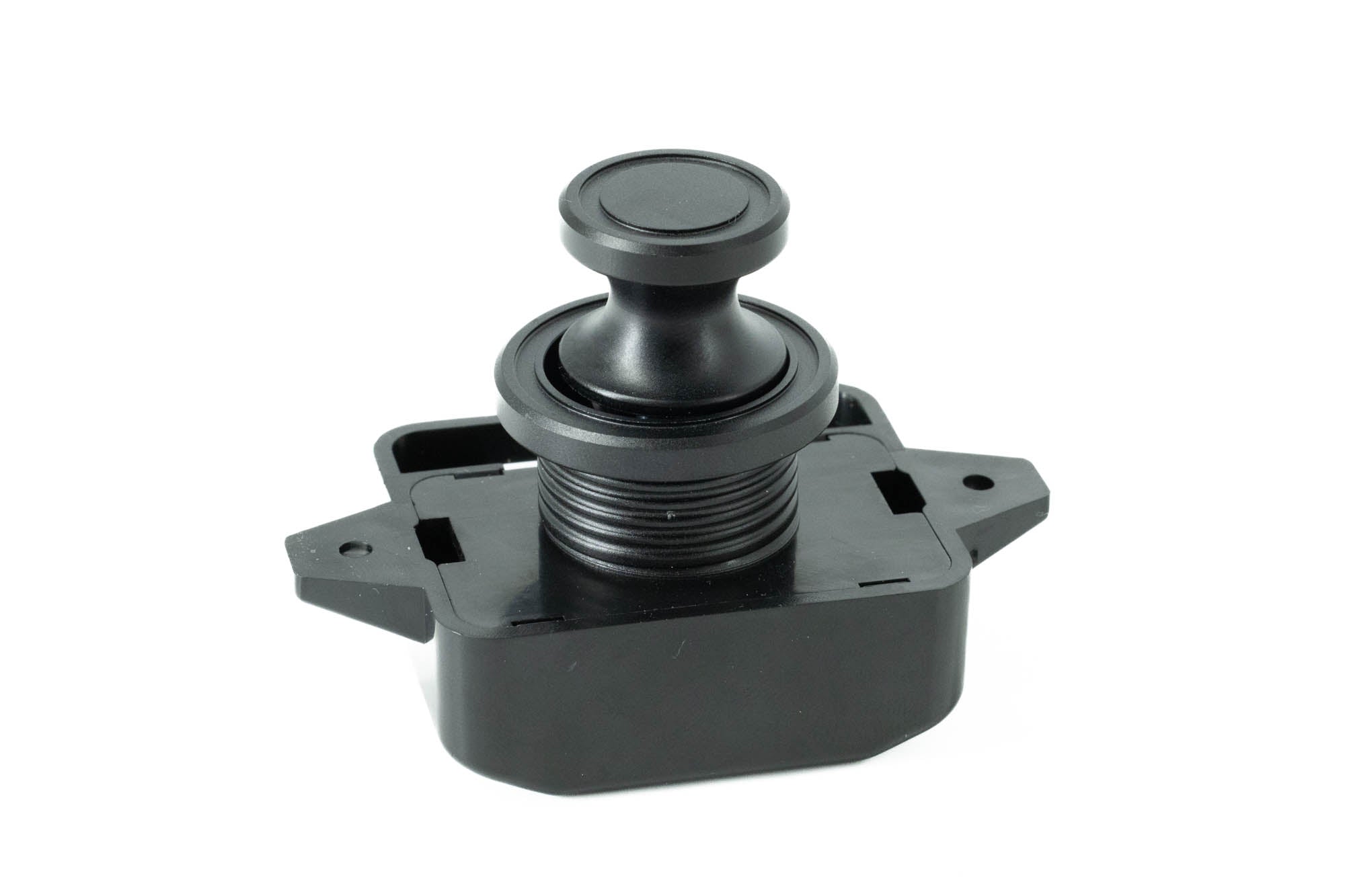 Black Aluminium Push Button Cabinet Latch