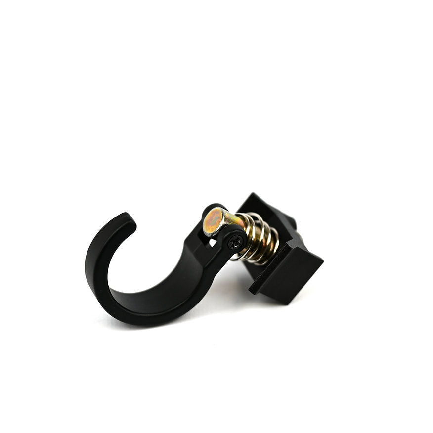 L-TRACK SPRING LOADED SINGLE STUD WITH HOOK - 2 PACK