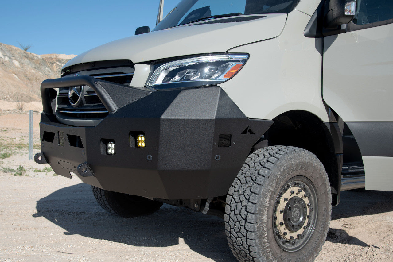ALUMINESS FRONT WINCH BUMPER - SPRINTER 2019+ NO BRUSH GUARDS