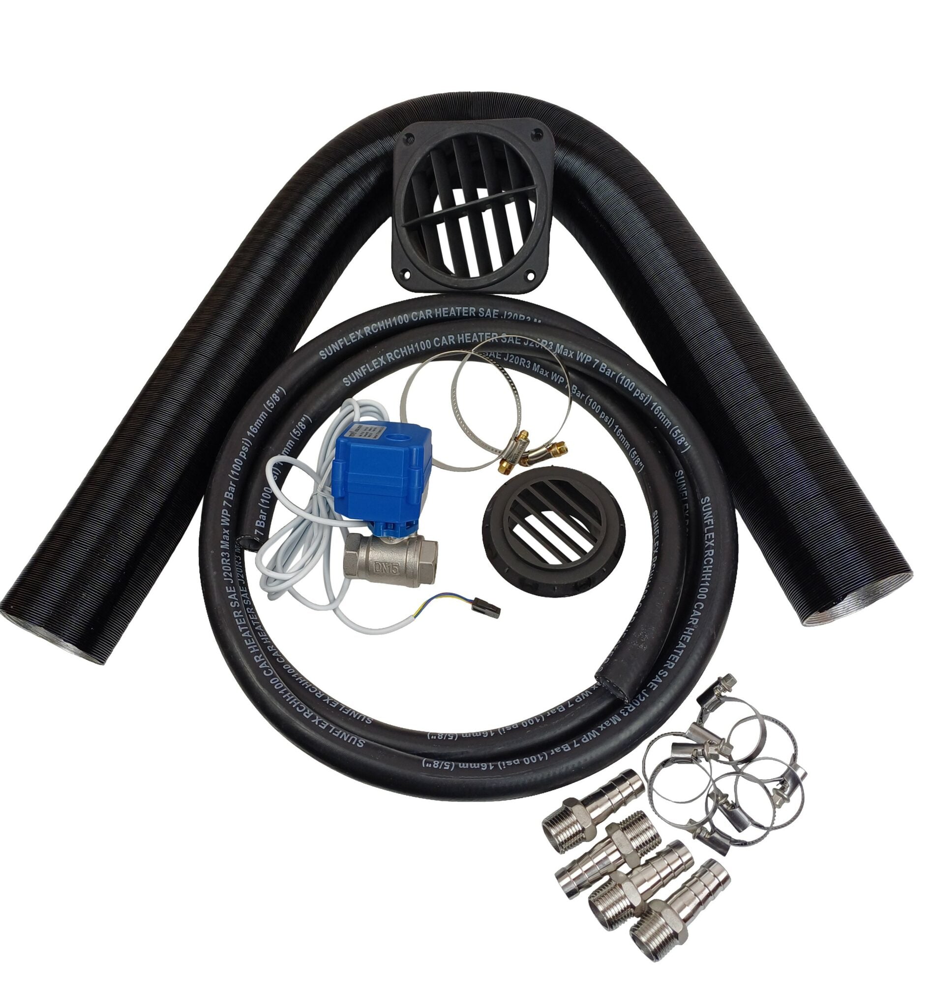 Hot Water + Hot Air System - Diesel - Suits Sprinter - DH9 Hydronic Hot Water with Eberspacher Furnace and 1.8kW Ducted Fan