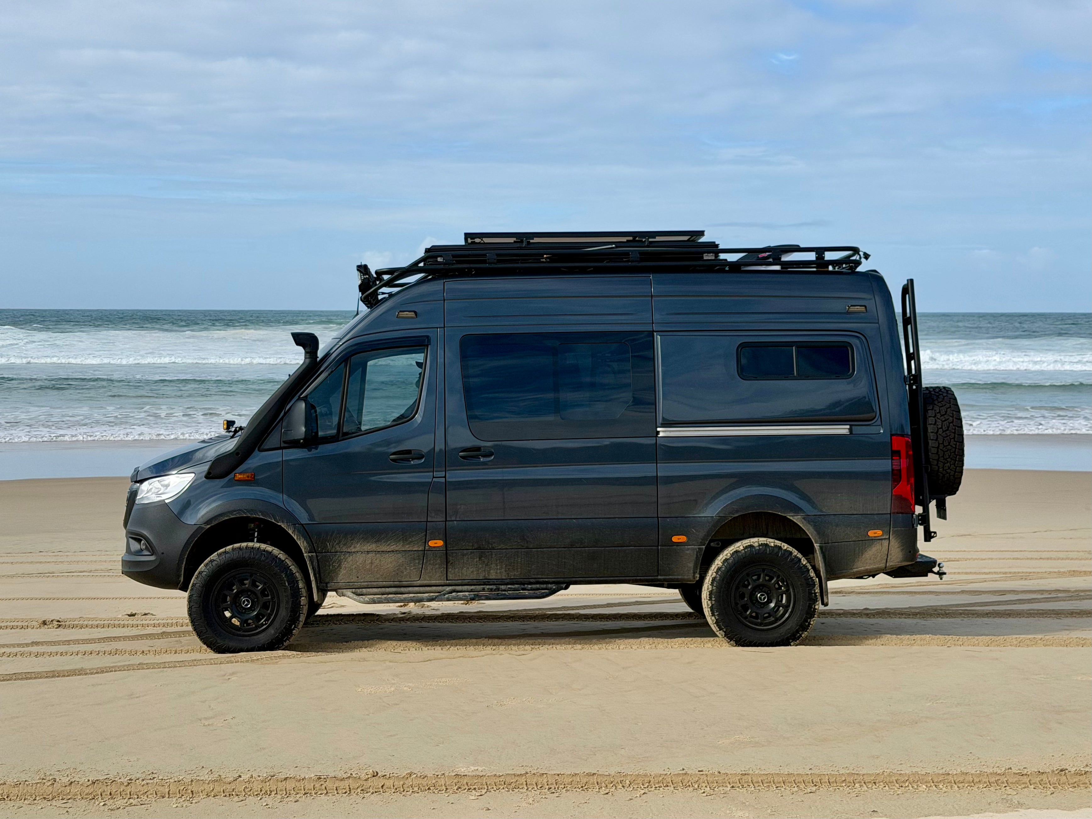 Beach Driving in a Sprinter Van