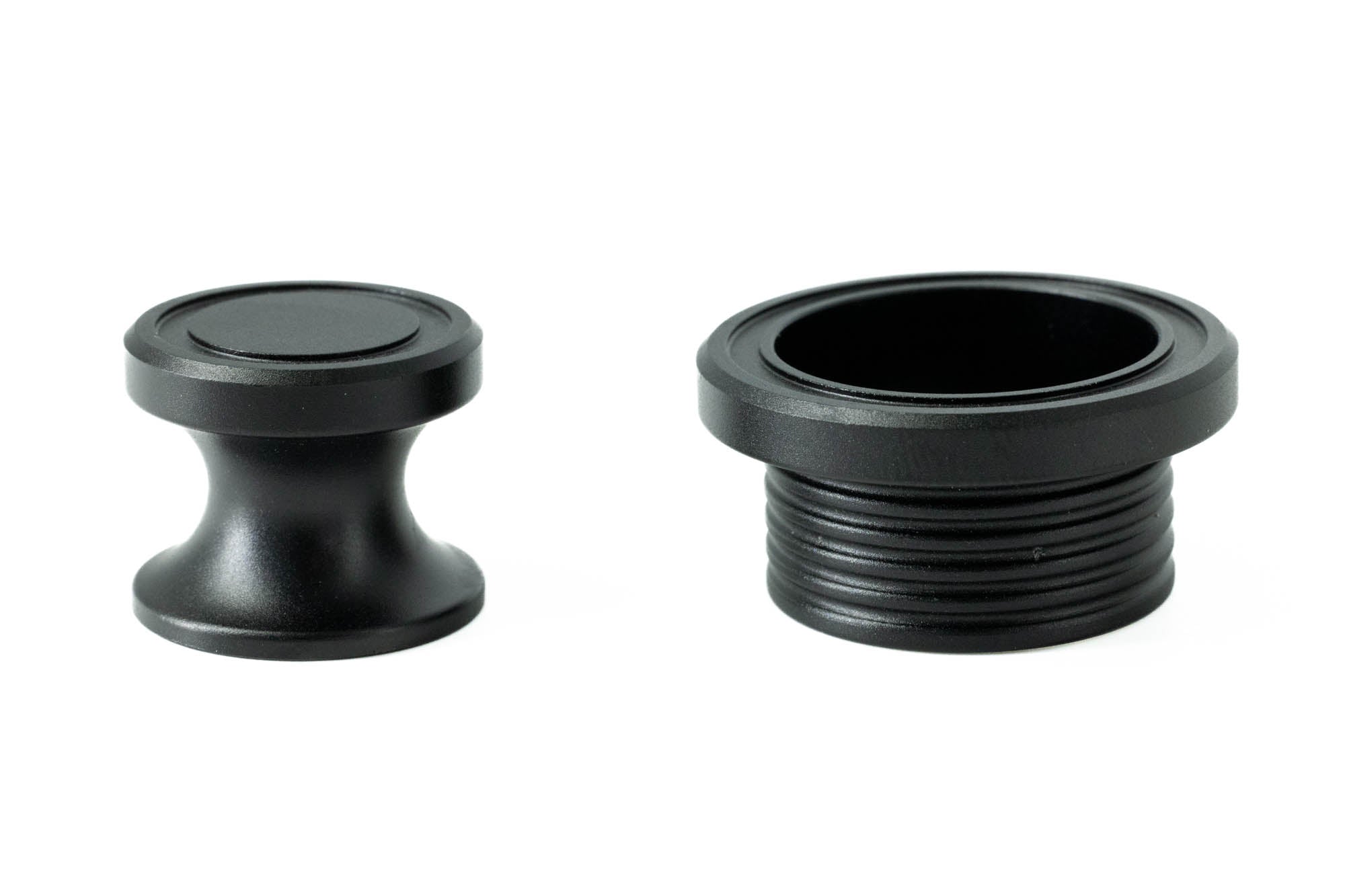 Black Aluminium Push Button Cabinet Latch