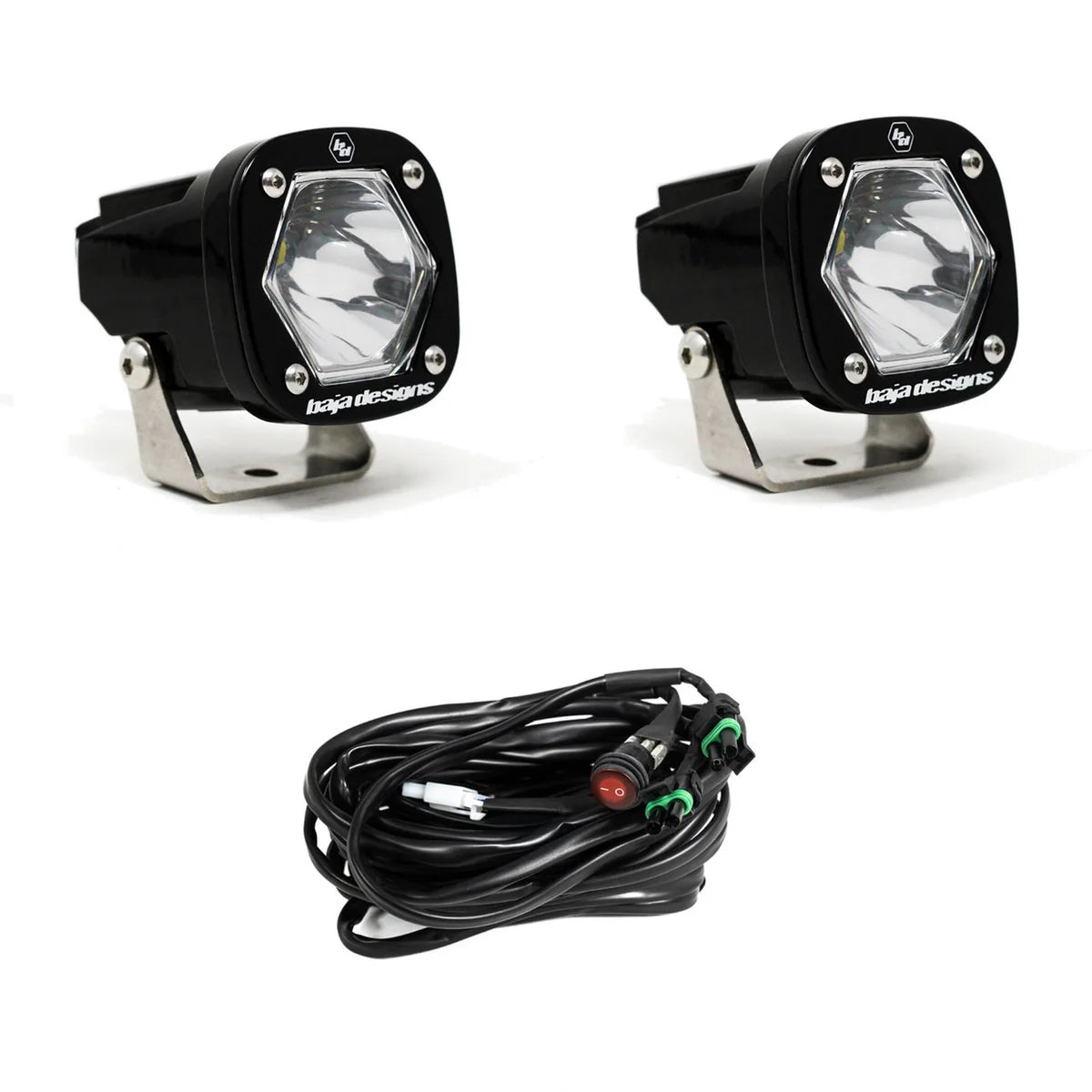 Baja S1 Black LED Auxiliary Light Pod Pair