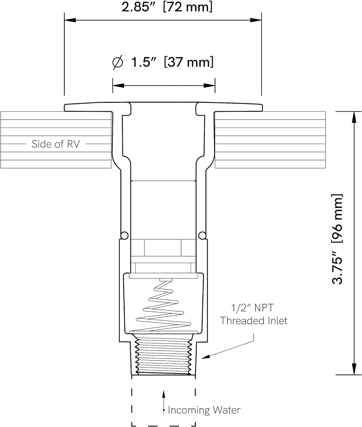 Aquor Water Inlet Outlet