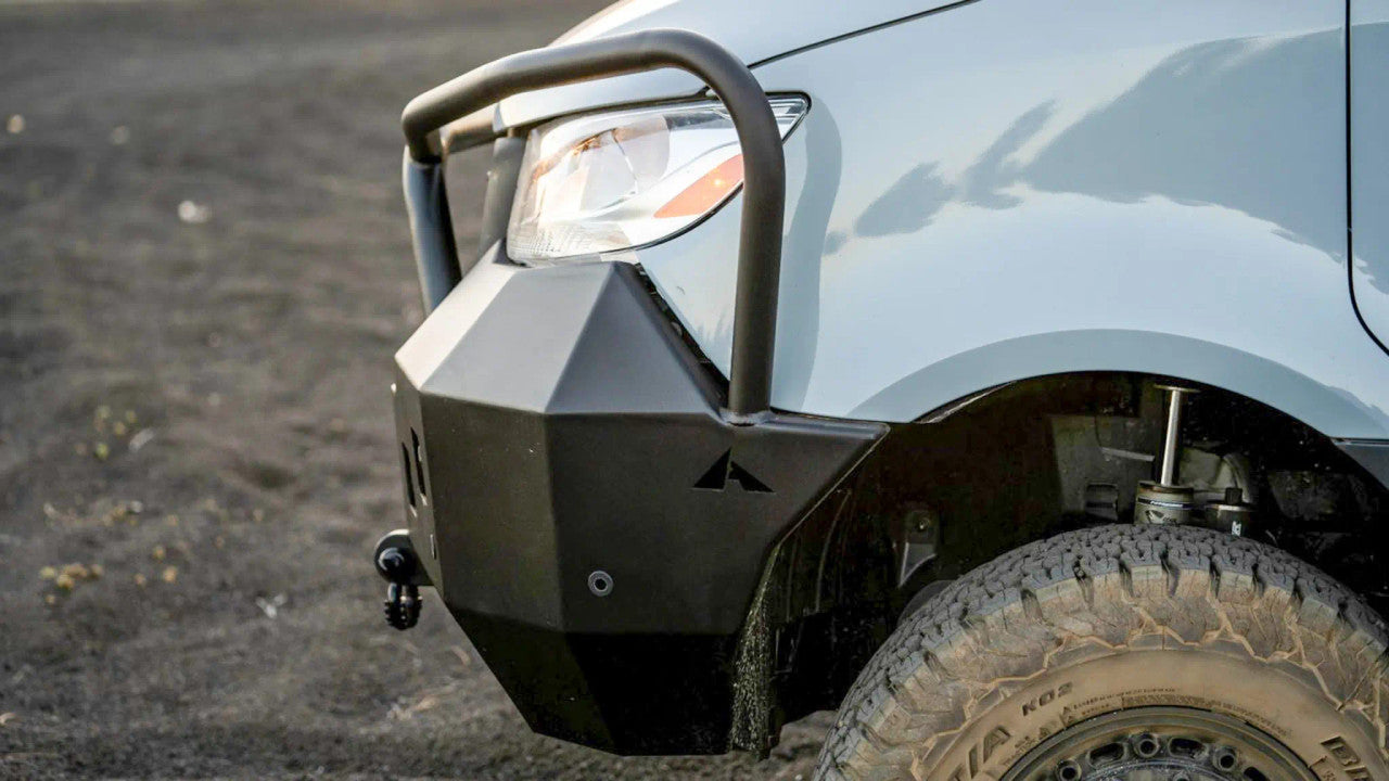 ALUMINESS FRONT WINCH BUMPER - SPRINTER 2019+ WITH BRUSH GUARDS