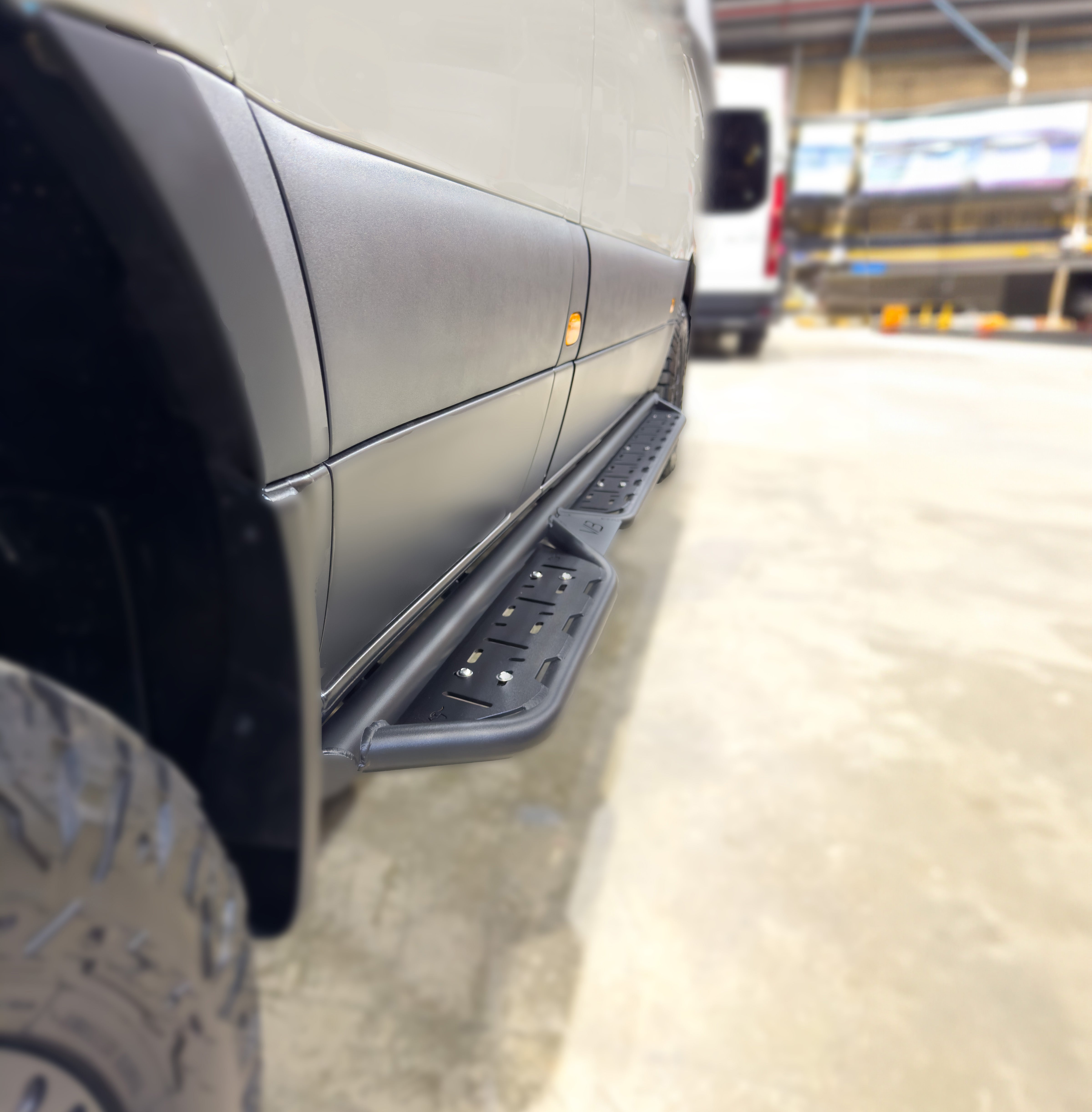 Weldbeat Sprinter Side Step - Driver Short, Passenger Full (MWB/LWB)